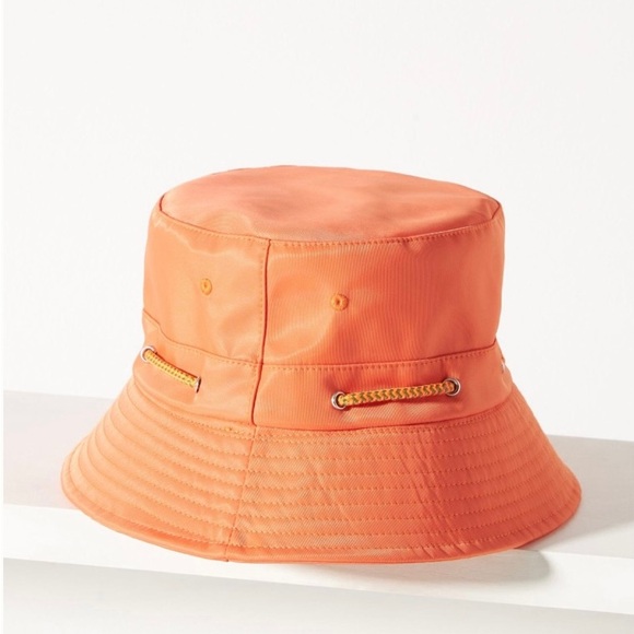 NWT Anthropologie bucket hat in coral.Still In package.One Size. - Picture 4 of 8